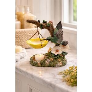 Vintage 2008 Martex Hummingbird Oil Diffuser Tart Warmer 8” EUC